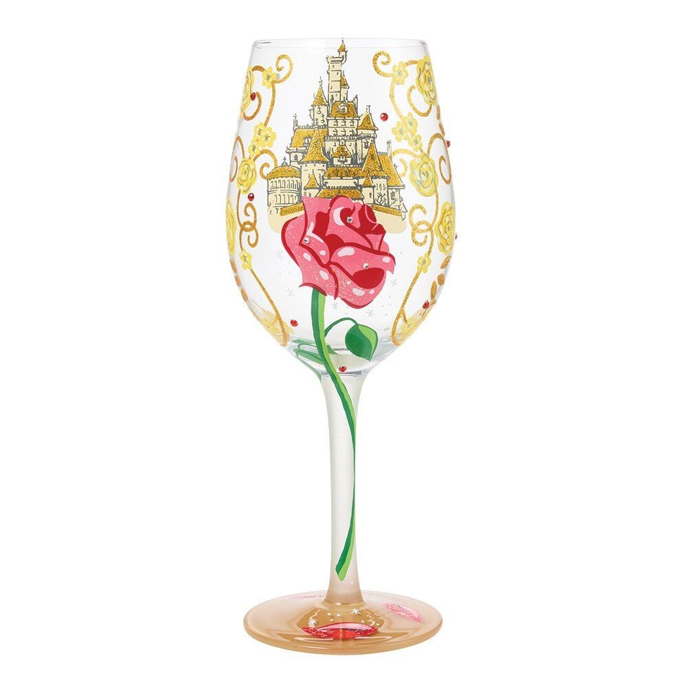 Disney Lolita Stemmed Glass Belle 'Bold Like A Rose'
