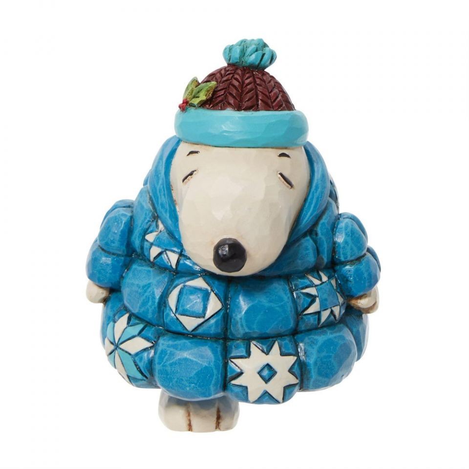 Peanuts By Jim Shore Mini Snoopy Wearing Puffer Jacket