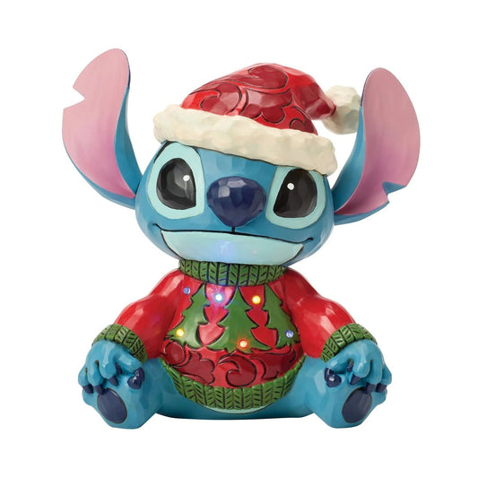 DISNEY TRADITIONS BY JIM SHORE CHRISTMAS STITCH SWEATER LED