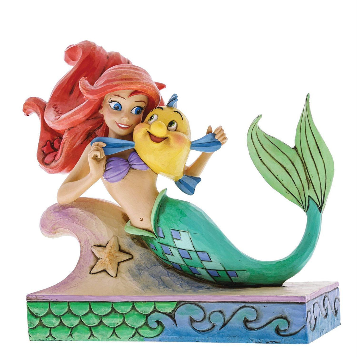 DISNEY TRADITIONS BY JIM SHORE ARIEL WITH FLOUNDER