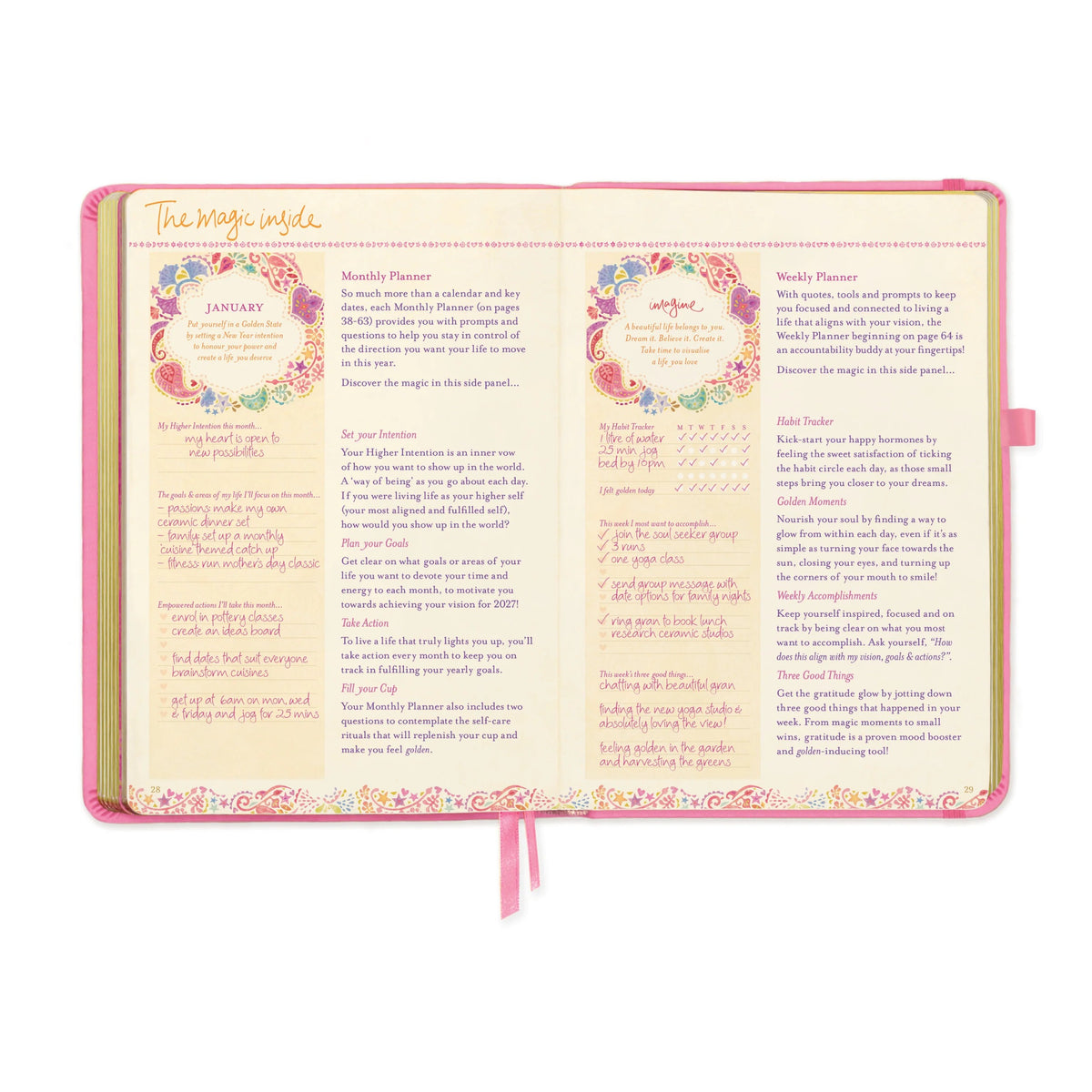 Intrinsic 2027 Diary Planner The Year For You - Rose Quartz Pink