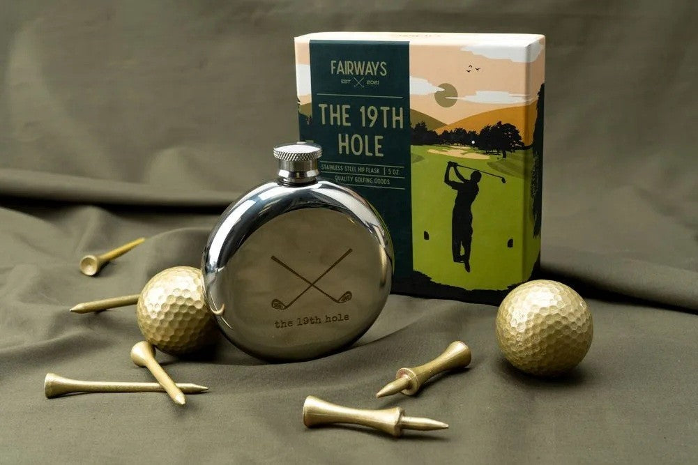 Hip Flask Fairways Golf "The 19th Hole"