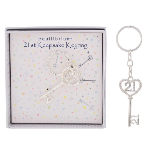 Equilibrium Birthday Keyring 21st