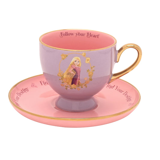 DISNEY PRINCESS TEA CUP & SAUCER SET RAPUNZEL