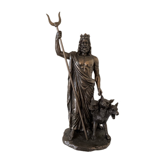 VERONESE DESIGNS BRONZE HADES FIGURINE