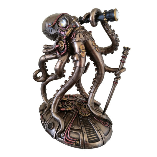 VERONESE DESIGNS STEAMPUNK SEABED HIKER OCTOPUS FIGURINE