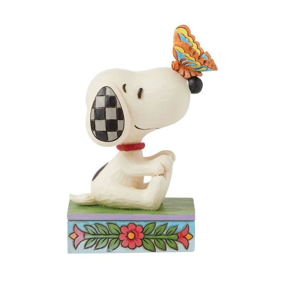PEANUTS BY JIM SHORE MINI SNOOPY WITH BUTTERFLY