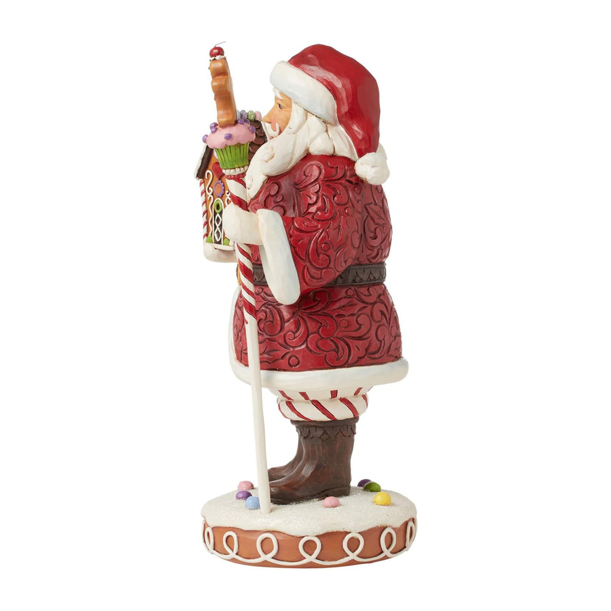 Heartwood Creek By Jim Shore Santa Gingerbread House & Staff Figurine
