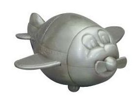 MONEY BANK PLANE PEWTER FINISH