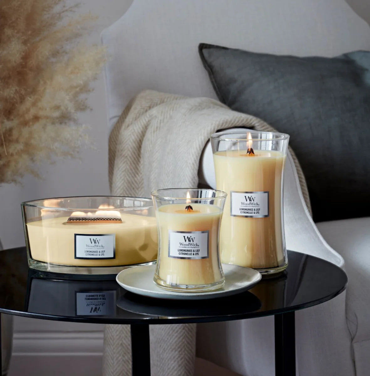 WoodWick Candle Large Lemongrass & Lily