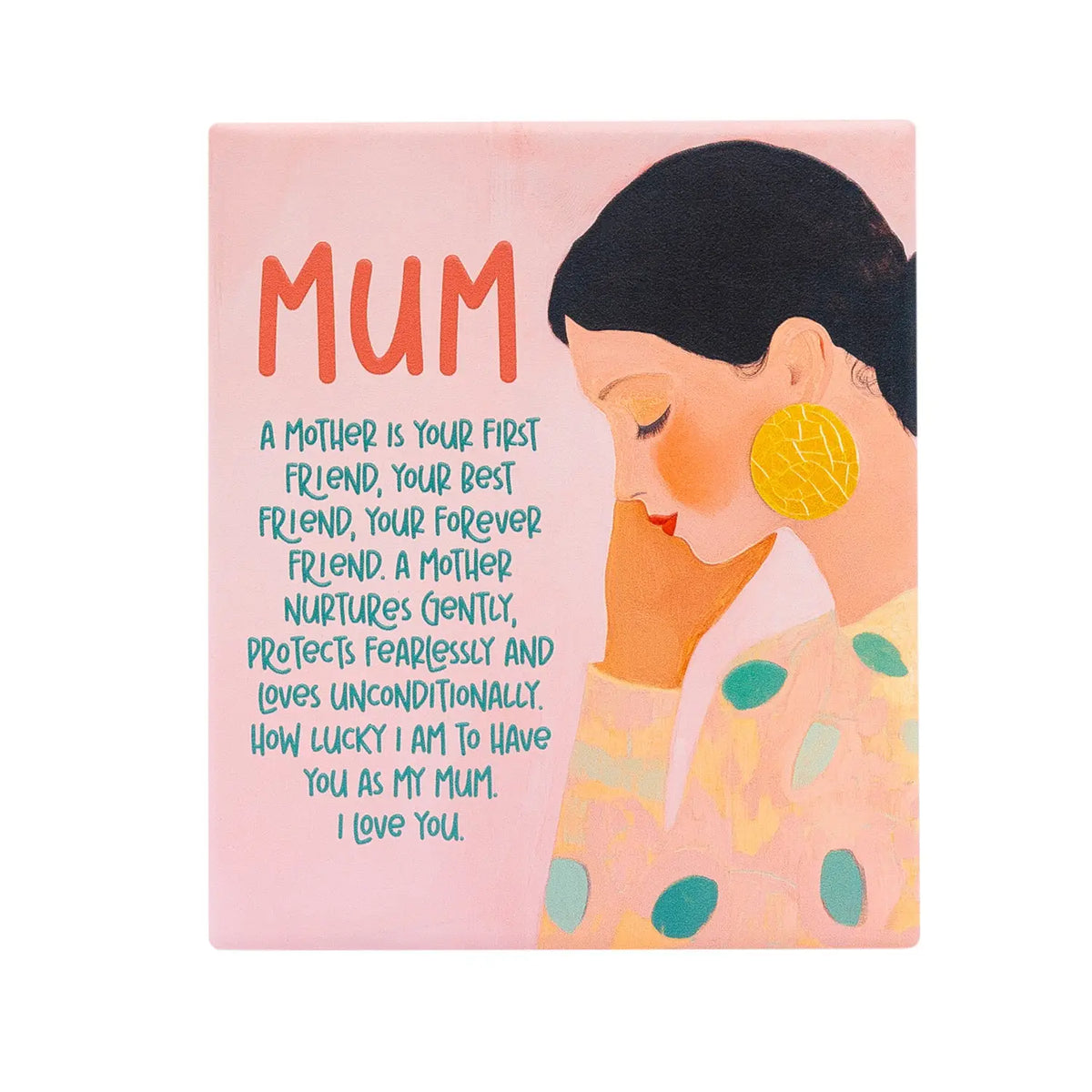 Ceramic Verse Plaque Billie Mum