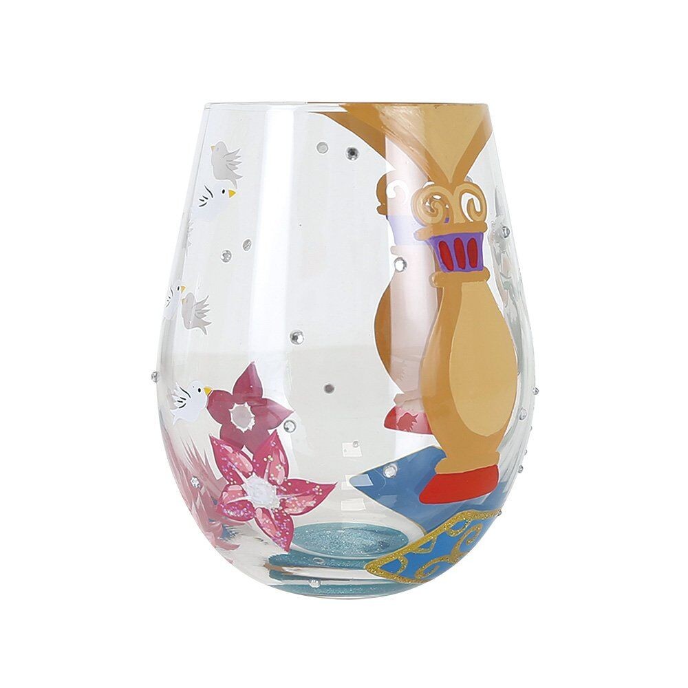 Disney Lolita Stemless Glass Jasmine 'Let Your Dreams Soar'