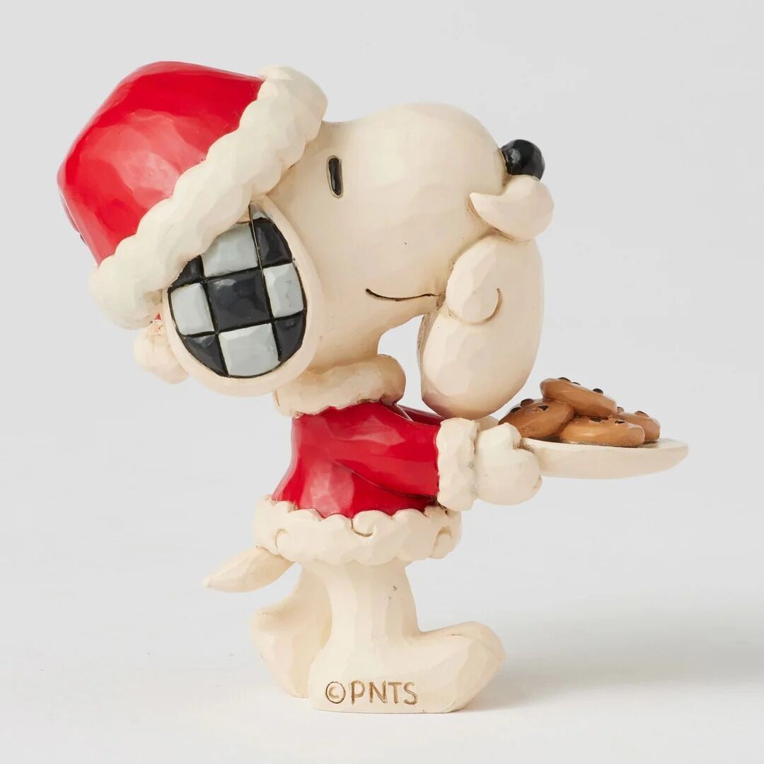 Peanuts By Jim Shore Mini Snoopy Santa With Cookies