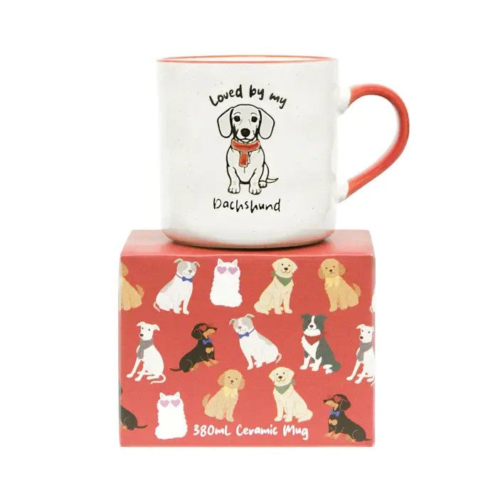 Dog Mug Loved By My Dachshund
