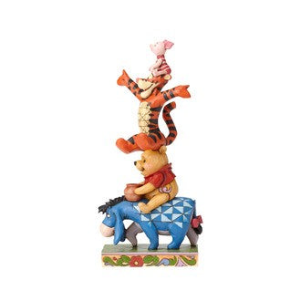 DISNEY TRADITIONS BY JIM SHORE EEYORE PIGLET POOH AND TIGGER STACKED