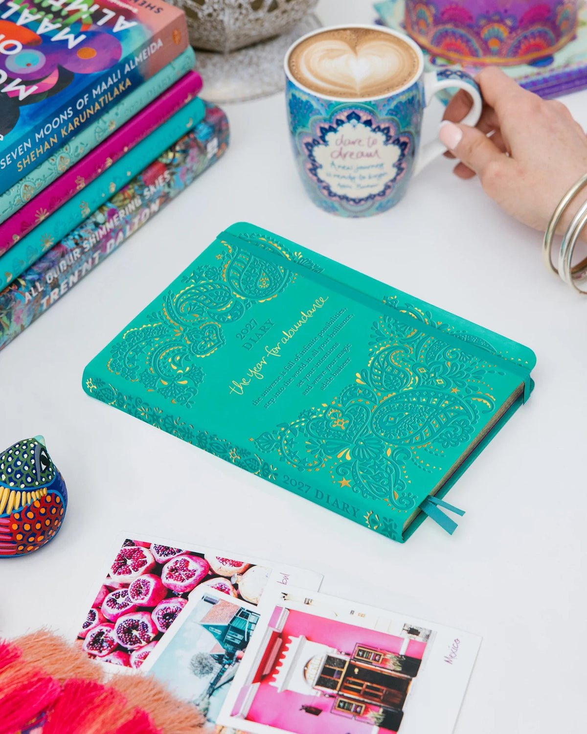 Intrinsic 2027 Diary Planner The Year For Abundance - Turquoise Twist