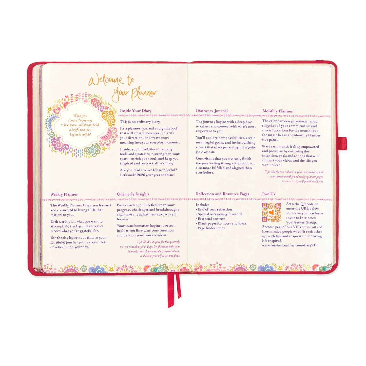 Intrinsic 2026 Diary The year to dream boldly - Radiant Ruby