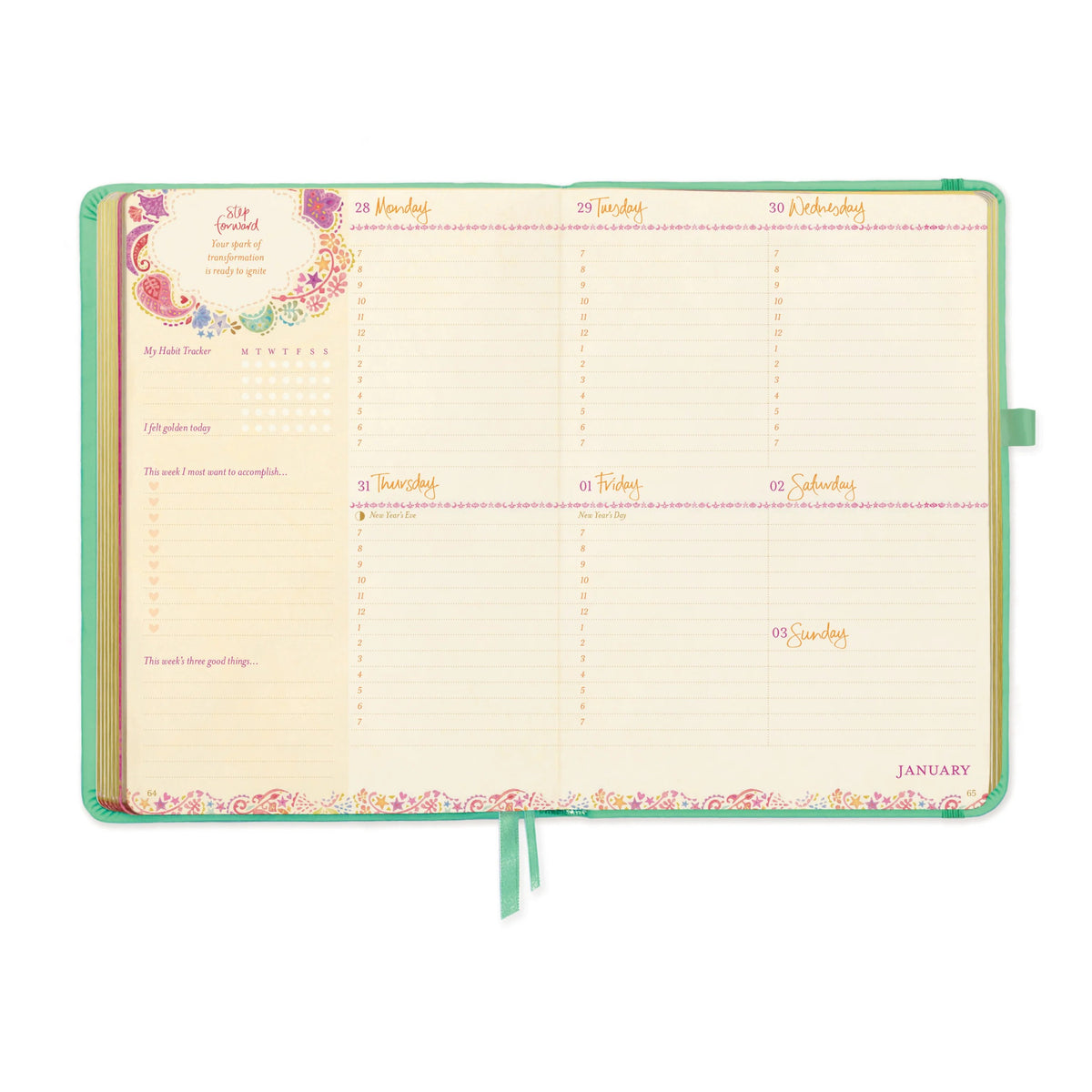 Intrinsic 2027 Diary Planner The Year To Nourish Your Soul - Tahitian Turquoise