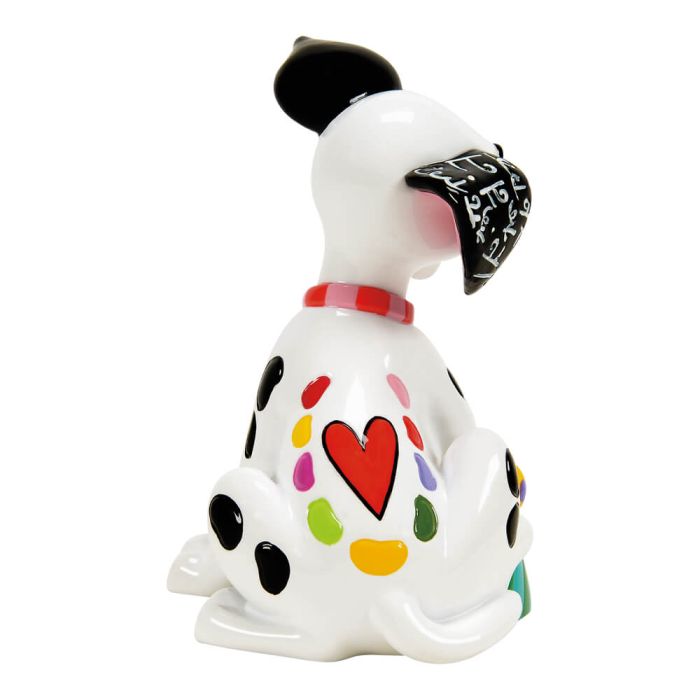 DISNEY BRITTO LUCKY WITH DOG BOWL MINI FIGURINE