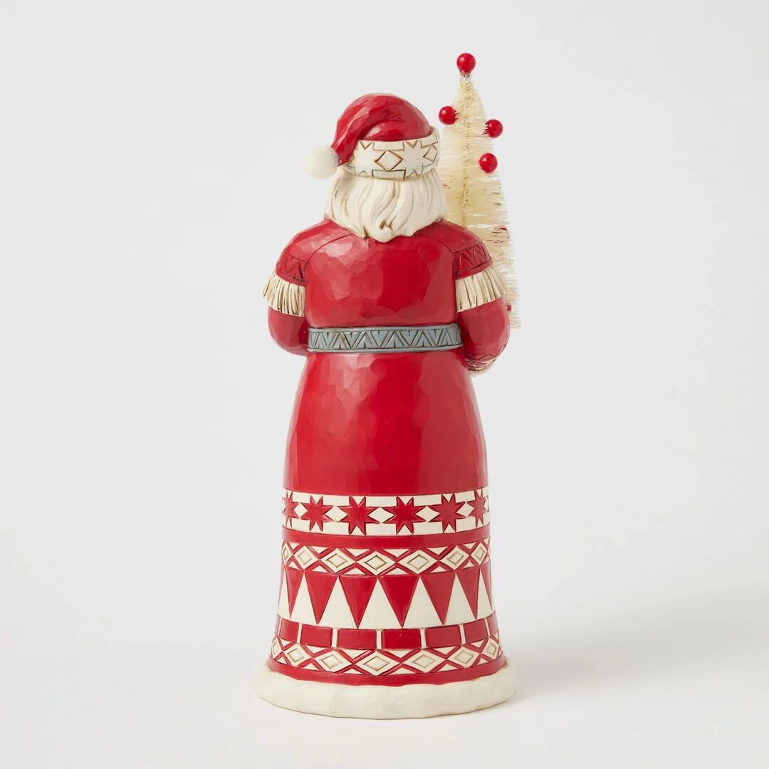 Heartwood Creek By Jim Shore Nordic Noel Santa With Sisal Tree Figurine
