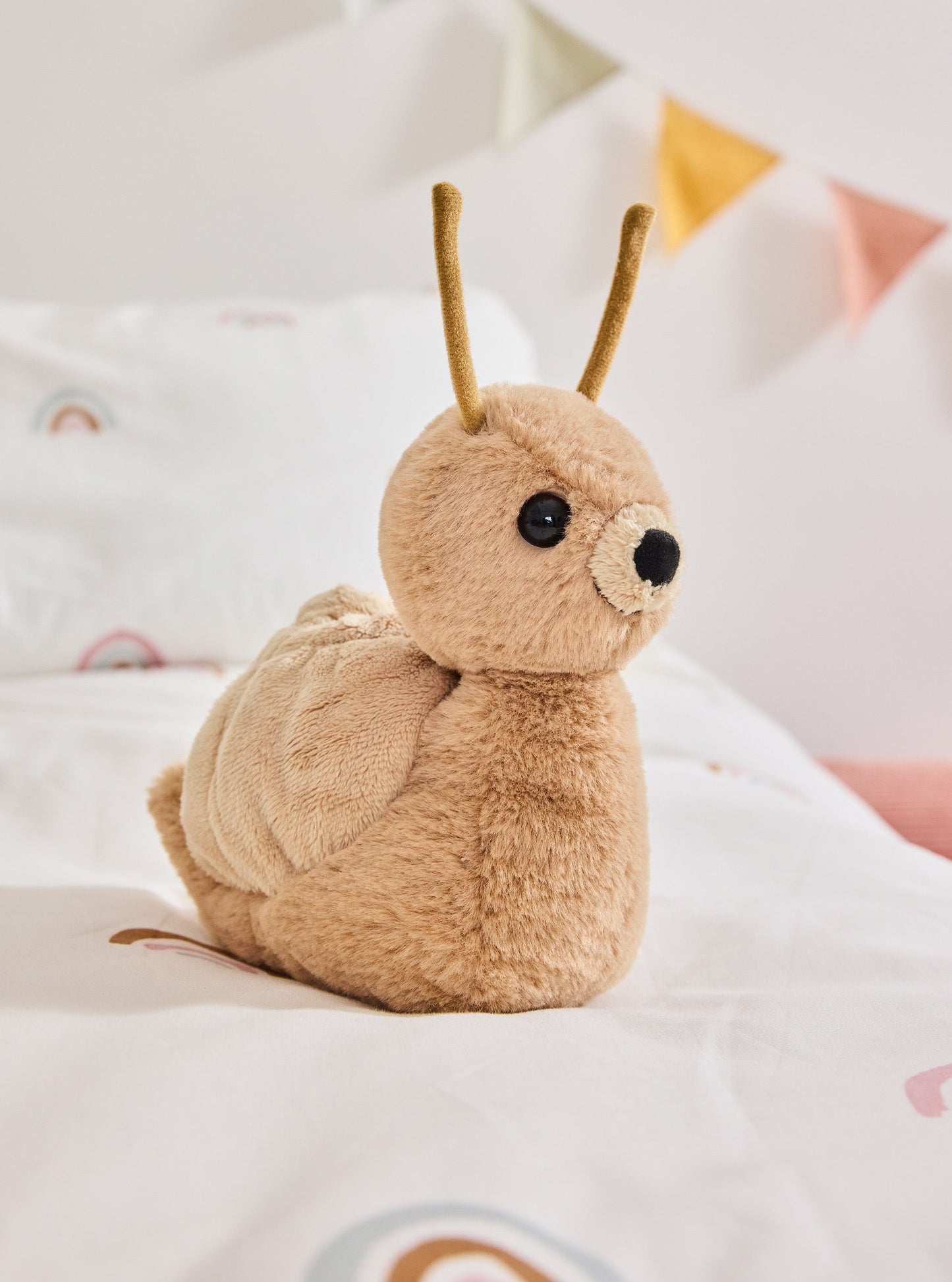 BEAR & ME BY CHARLIE BEARS SAFFY SNAIL OATMEAL BROWN