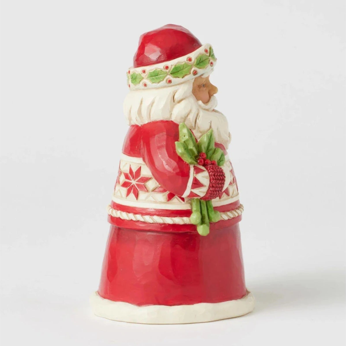 Heartwood Creek By Jim Shore Mini Santa With Holly Figurine