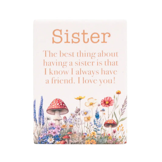 Ceramic Verse Magnet Cottage Grove Sisters