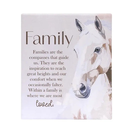 Saddle & Bloom Verse Plaque Family