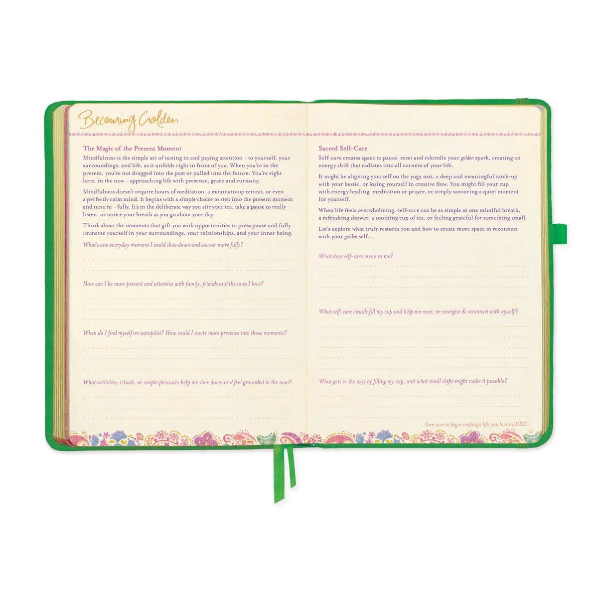 Intrinsic 2027 Diary Planner The Year To Rewrite Your Story - Emerald Green