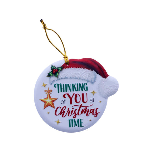 Christmas Sentiment Ceramic Plaque Thinking Of You