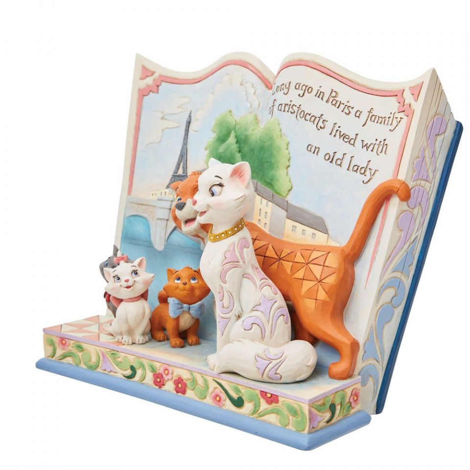 DISNEY TRADITIONS BY JIM SHORE ARISTOCATS STORYBOOK FIGURINE