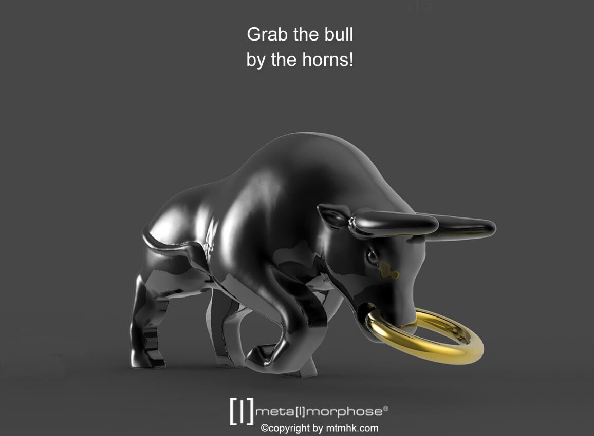 METALMORPHOSE KEYCHAIN BULL