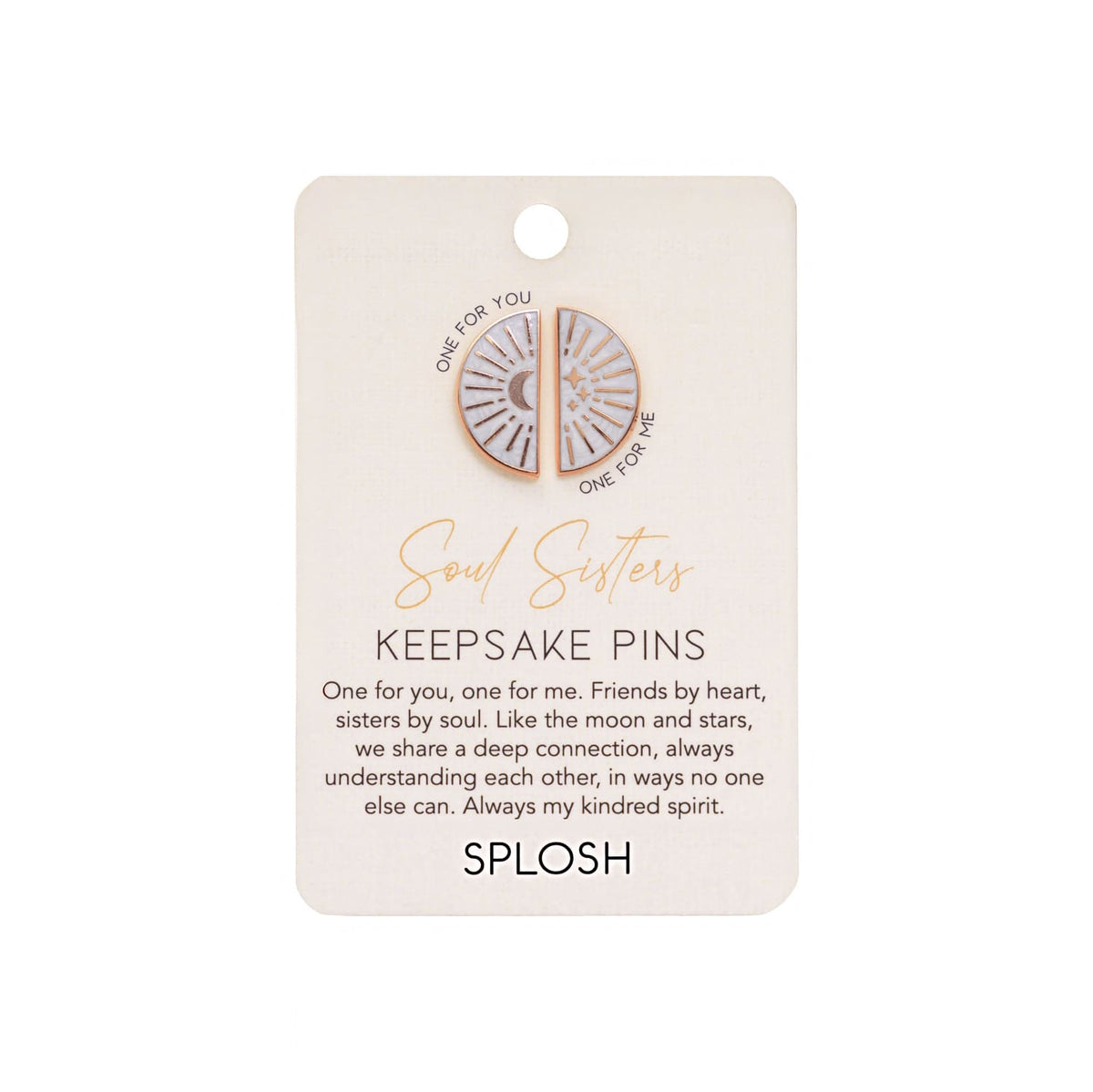 Keepsake Pin Forever Connected Soul Sisters