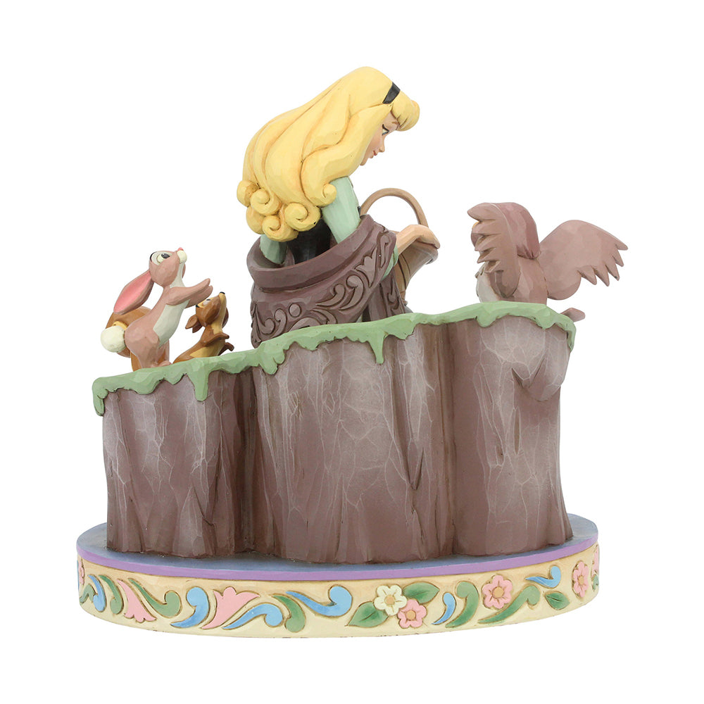 DISNEY TRADITIONS BY JIM SHORE SLEEPING BEAUTY 60TH ANNIVERSARY WITH ANIMALS 20CM