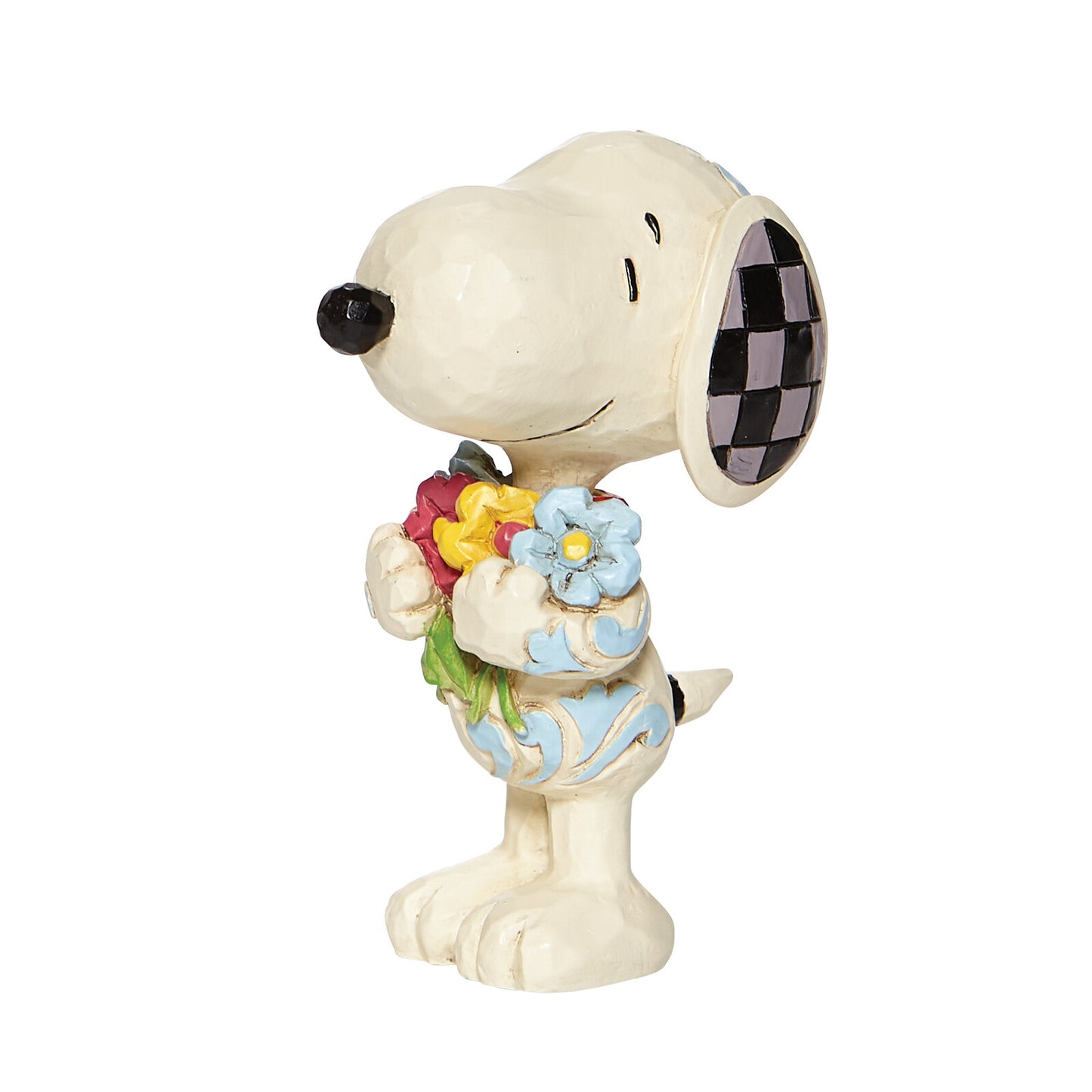 PEANUTS BY JIM SHORE MINI SNOOPY WITH FLOWERS