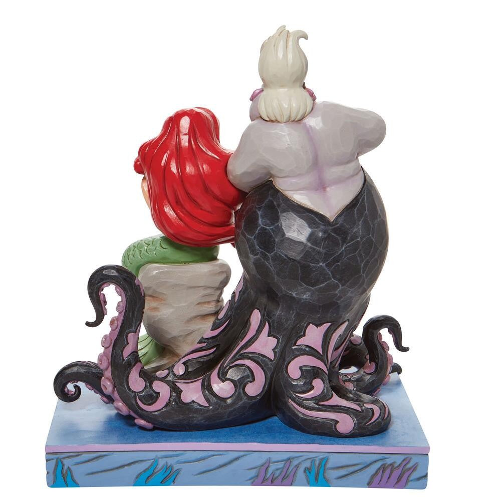 DISNEY TRADITIONS BY JIM SHORE ARIEL & URSULA FIGURINE 24CM
