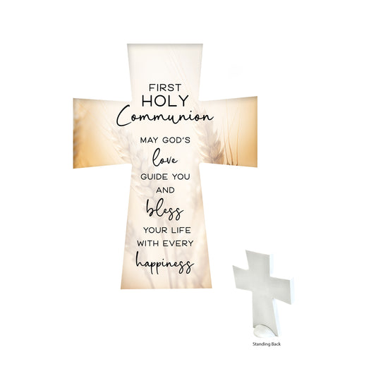 CERAMIC STANDING CROSS COMMUNION