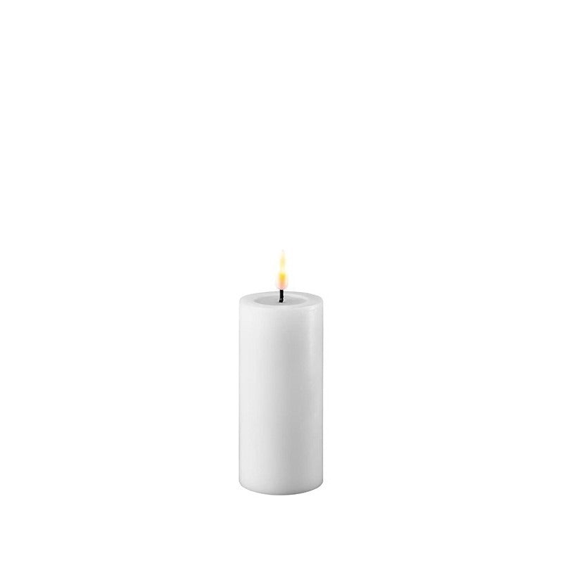 DELUXE HOMEART WHITE LED CANDLE 5X10CM