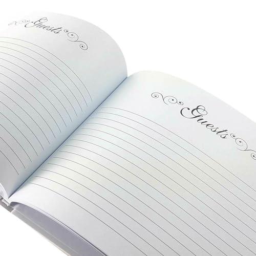 GUEST BOOK WHITE & ROSE GOLD OUR WEDDING
