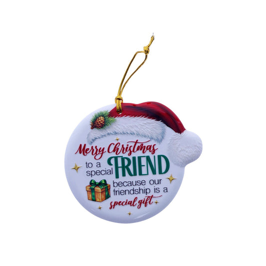 Christmas Sentiment Ceramic Plaque Special Friend