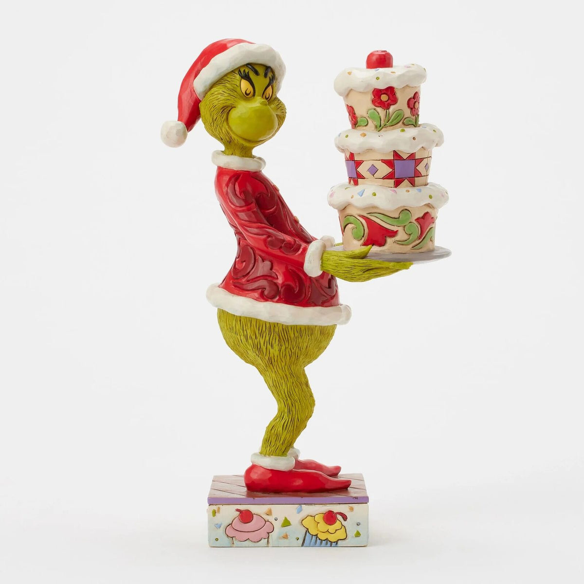 THE GRINCH BY JIM SHORE GRINCH WITH CAKE 23CM