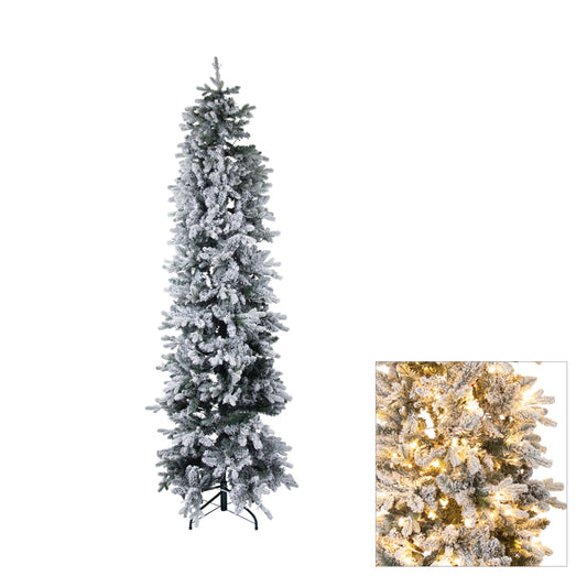 CHRISTMAS TREE PERISHER PENCIL PINE 2.1M WITH 380 LED
