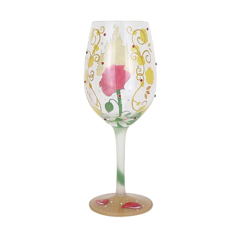 Disney Lolita Stemmed Glass Belle 'Bold Like A Rose'