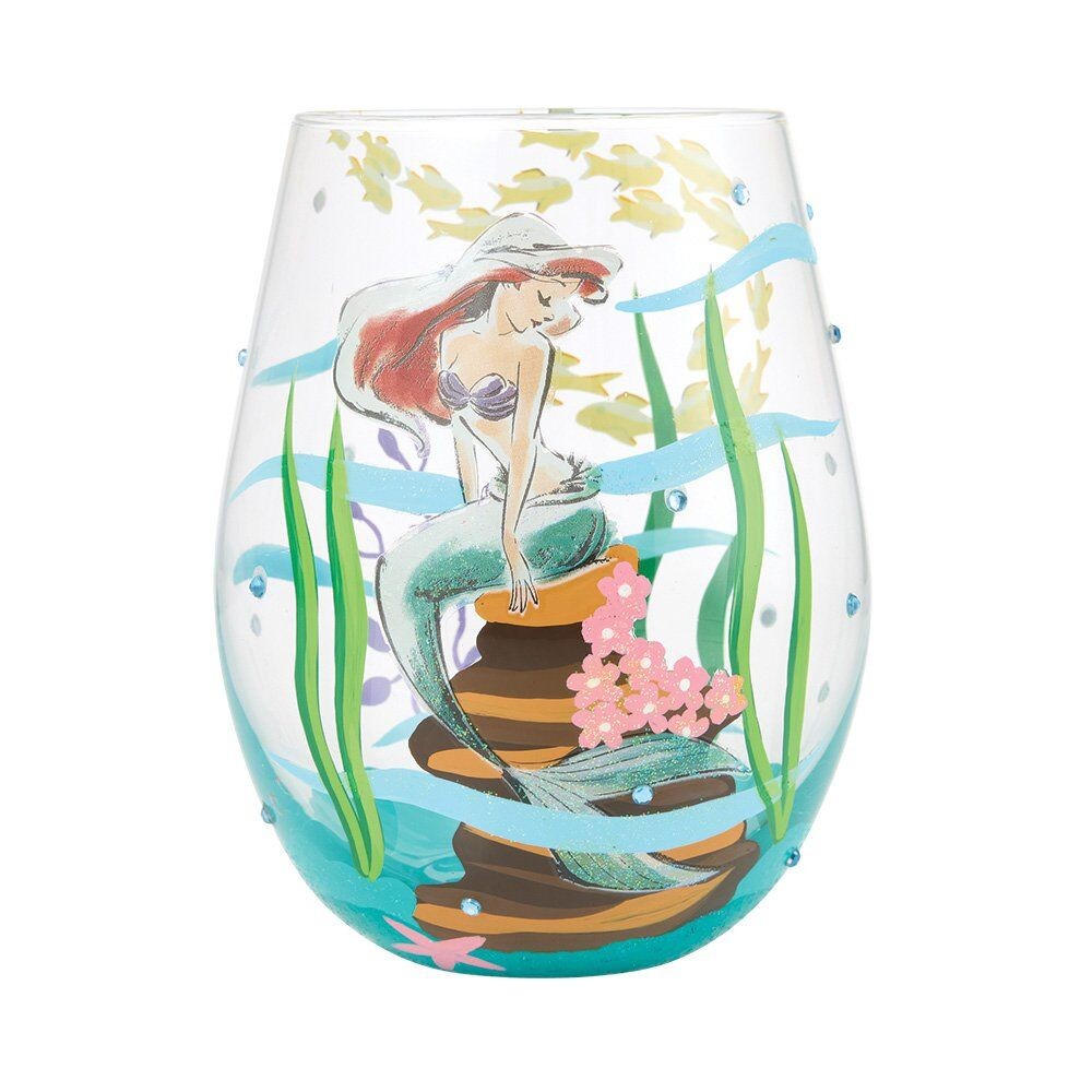 Disney Lolita Stemless Glass Ariel 'An Ocean Of Dreams'