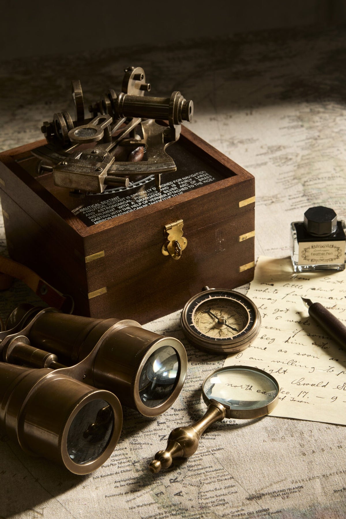 Brass Compass North