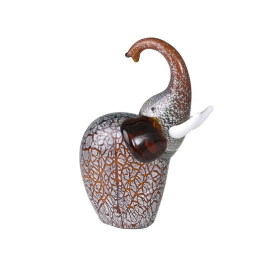 ZIBO ART GLASS ELEPHANT LOXO