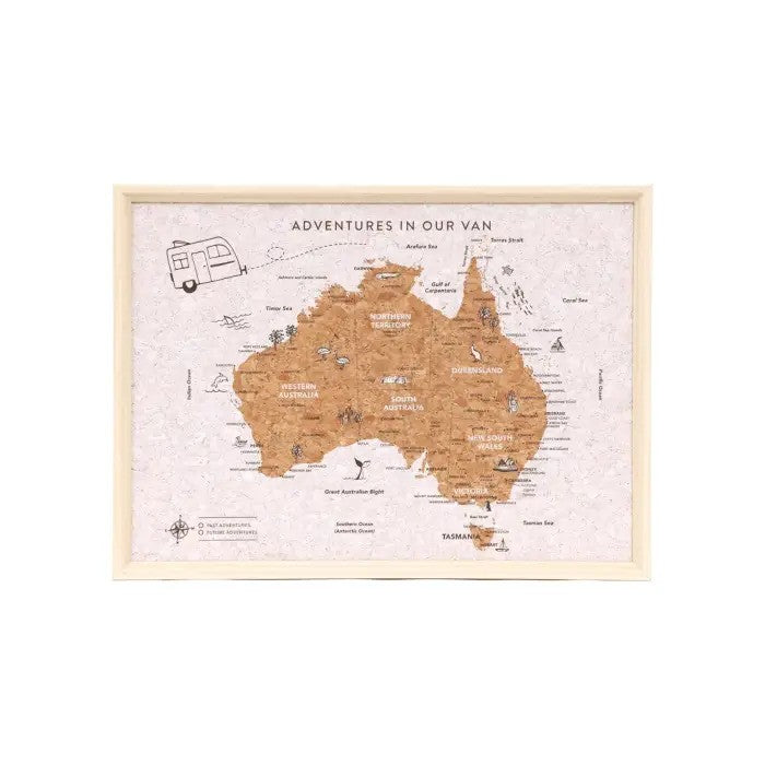 Australia Travel Map Caravan