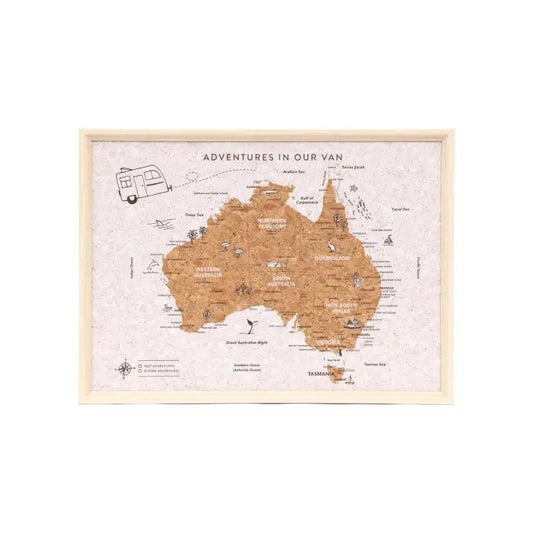 Australia Travel Map Caravan