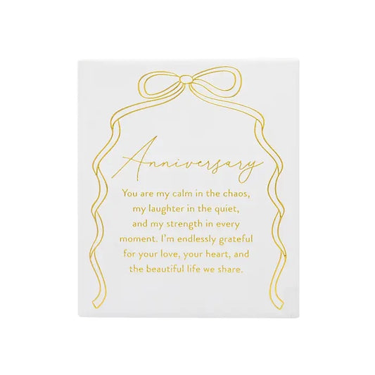 Wedding Verse Plaque "Anniversary"
