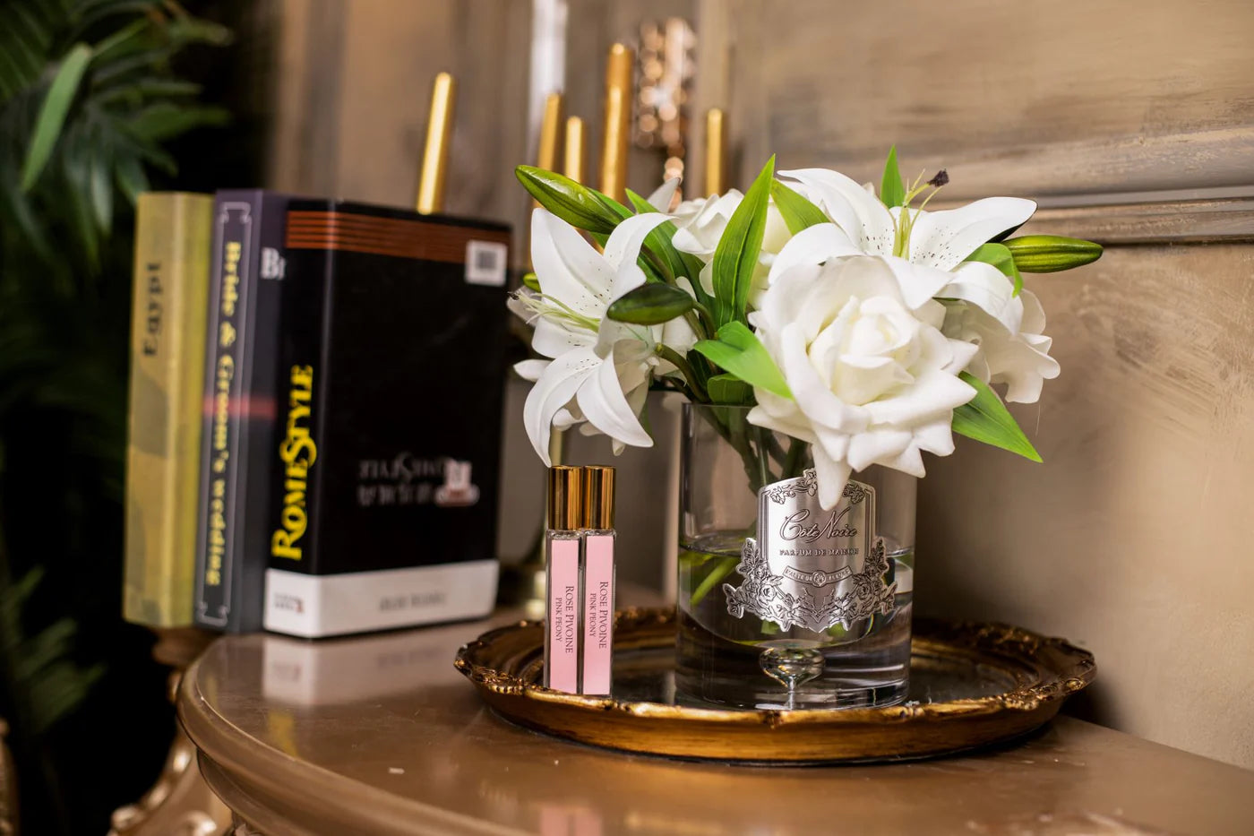 Cote Noire Luxury Roses & Lilies White